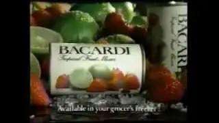 Bacardi Tropical Fruit Mixers Ad from 1986