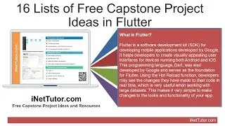 List of Free Capstone Project in Flutter
