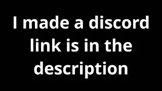 I made a discord server