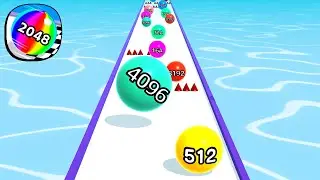Ball Run 2048 - All Levels Gameplay Android, iOS ( Levels 2230 )