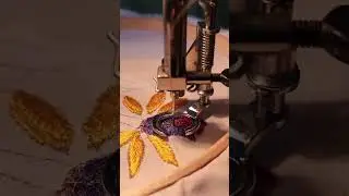 Stunning Flowers embroidery in zigzag