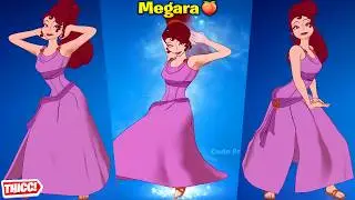 Fortnite Megara Skin Showcase Thicc 🍑😍 Top Tiktok Dances & Emotes 😘 Hot New Disney Anime Girl 😜 4K