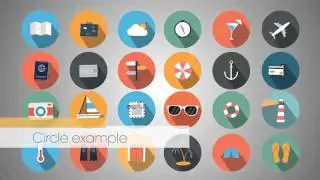 Travel Flat Icons After Effects Template