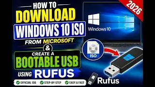 Download Windows 10 ISO for Free (Official Microsoft) & Create a Bootable USB Using Rufus | 2026