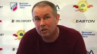 Пресс-конференция главного тренера ХК "Липецк" Андрея Лунева по итогам сезона-2014/2015 (часть 1)