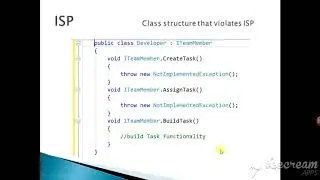Interface Segregation Principles (ISP) in C#