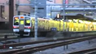 【激レア・懐かし】211系1000番台湘南色　3両+3両で通過！