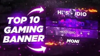 Top 10 Youtube Gaming Banners Pack | PSD Templates