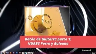 Botón de Guitarra parte 1: NURBS Forro y Boleano