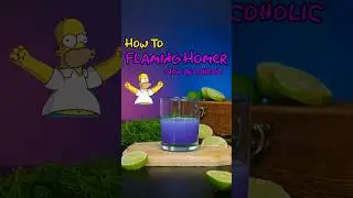Flaming Homer (Mocktail Inspired by The Simpsons (non-alcoholic])