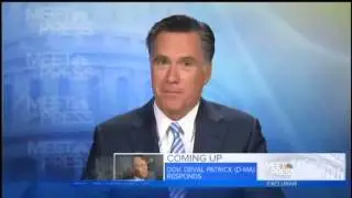Romney to NBC's Gregory  Obama's 'Fundamental Dishonesty' Will 'Rot' 2nd Term