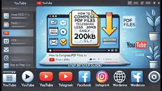 How to Compress PDF Files to Less Than 200KB Easily | Free Online Tools 2024! (Good Audio)