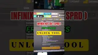 Infinix Hot 10i ( X658B/X658E ) SPRD Frp Bypass Unlock Tool 