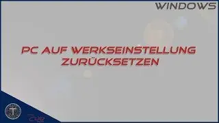 PC auf Werkseinstellung zurücksetzen || Windows 10