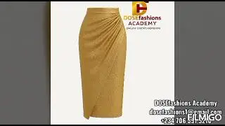 DRAPE A SKIRT LIKE A PRO!Learn Draping: Create a Stylish One-Side Draped Skirt Step-by-Step