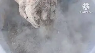 Super Duper Soft & Dusty White Sand and Cement 🤍 Crumbling in Water 💦  #whitegrainysand #smokey