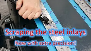 DIY Milling Machine Part 2: Scraping the steel inlays for some extra precision!
