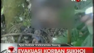 Evakuasi korban pesawat sukhoi superjet 100.flv