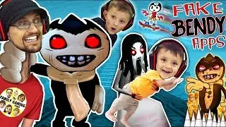 SLENDRINA TAKES SHAWN so CHASE can play Fake Bendy & the Ink Machine Games! (FGTEEVFun)