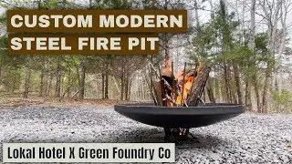 CUSTOM MODERN FIRE PIT - Max Airflow, Smokeless, Max Warmth at Feet & Body with Modern Steel Design