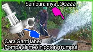 cara ganti laher pompa air mesin potong rumput