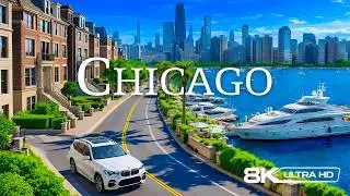 Chicago 8K | Iconic Skyline, Willis Tower & Lake Michigan – Cinematic Cityscape