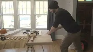 Making a knife wall with a chisel