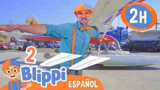 Blippi en el Museo del Vuelo: ¡Descubre los Aviones! | Blippi | Moonbug Kids - Parque en Vivo!