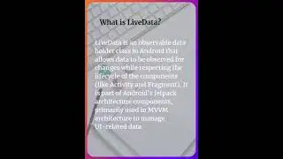 What is LiveData?