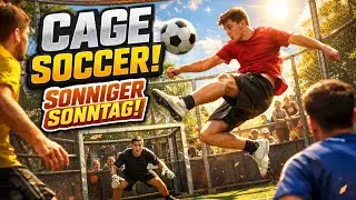 CAGE SOCCER am Sonntag ☀️ | Sonne, Skills & pure Action!“