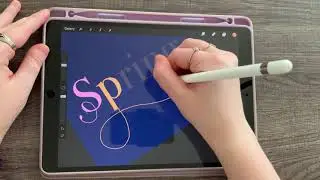 Adding Flourishes to your Lettering using a Font (in Procreate)