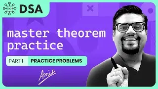 Practice Questions on Master Theorem Part 1