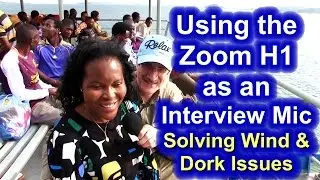 Test & Review of Zoom H1 as an interview mic - Solving the wind and dork issues