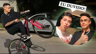 LOUD CORINGA CHALLENGED ME TO POP A WHEELIE ON A BIKE
