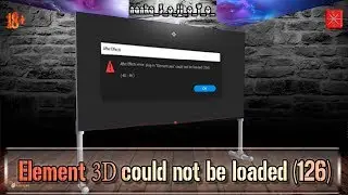 Element 3D не может быть загружен. Ошибка 126