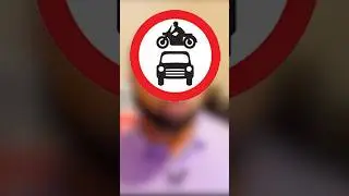 NO MOTOR VEHICLE ROAD SIGN |  