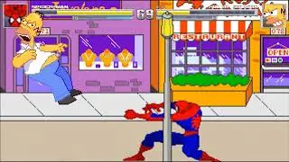 MUGEN Battles #3: Spider-Man vs Homer Simpson