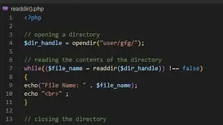 PHP | readdir function