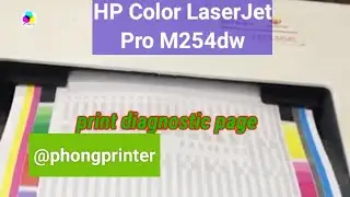 HP Color LaserJet M254dw Printer - Print Diagnostics Page 