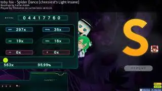 [osu!] toby fox - Spider Dance [cheesiest's Light Insane] (HR)  90pp FC