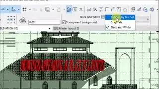 Solution to Drawings appearing as black on Layouts in ArchiCAD _ (ST. STEPHEN C.O.U LIKULI -UGANDA)