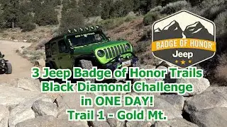 3 Jeep Badge of Honor Trails in ONE DAY! Trail !- Gold Mt. Jeep Trail