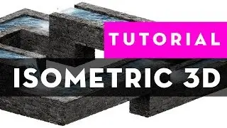 Create ISOMETRIC 3D elements with real textures using PHOTOSHOP