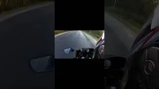 Спортбайк красивый закат легкий летний прохват