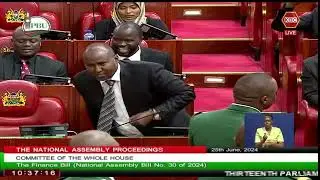 Junet: The amendment to remove motor vehicle tax is too late, we're rejecting the bill in totality.