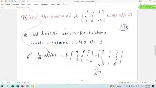 Application Of Determinant