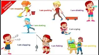 Actions Words for Kids | Learn Action Verb for Kids with sentences | Action Verb | Kids Vocabulary