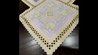 Финиш салфетки "Зефирки" в технике Hardanger & Bardgello