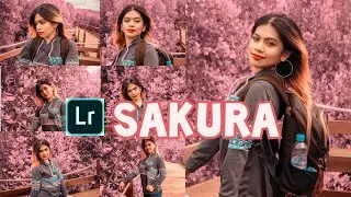Cara Edit Foto Selfie SAKURA Tone Moody Pink | Lightroom Tutorial