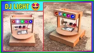 How to make dj sharpy light at home| how to make dj spot light with cardboard|#sharpylight